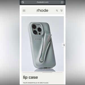 RHODE Light Gray Phone Case with Holder